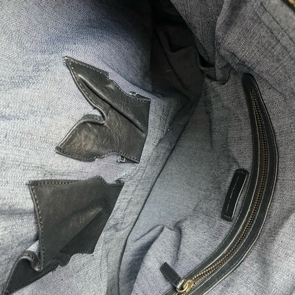 Black Leather Tote Bag by Christopher Kon - Picture 3 of 5